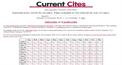 Desktop Screenshot of currentcites.org