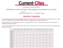 Tablet Screenshot of currentcites.org